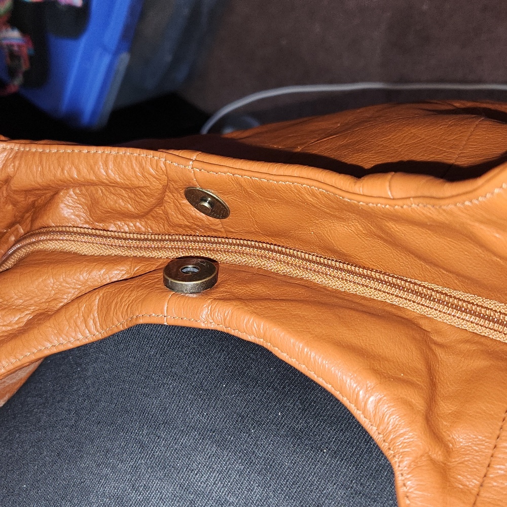 Leather Patchwork Large Bah - image 8